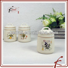 Alta qualidade conjunto 3 jarros de cozinha de cerâmica